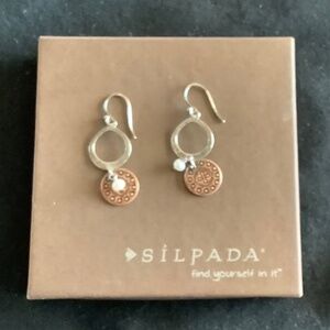 Silpada hammered disk dangle